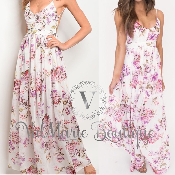 Beach floral print maxi dress - Picture 4 of 4